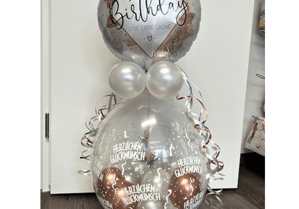 Geschenkeballon / Stufferballon zum Geburtstag