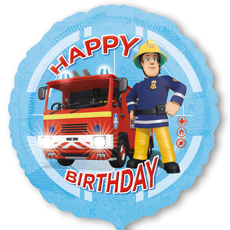 Folienballon FEUERWEHRMANN SAM - Happy Birthday