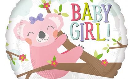 Folienballon BABY GIRL Koala
