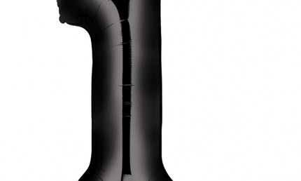 Folienballon ZAHL "1" XL schwarz