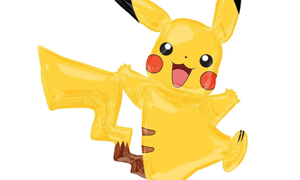 Stehender Airwalker Ballon des gelben Pokemons Pikachu