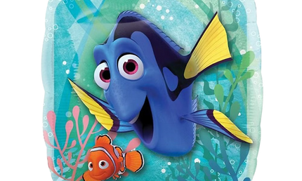 Findet Dorie und Nemo Folienballon XXL blau heliumgeeignet Kindergeburtstag Deko