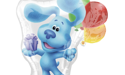 Blues Clues Folienballon von Anagram mit blauem Hund und Ballons für Kindergeburtstag