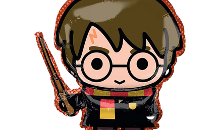 Harry Potter Folienballon mit Zauberstab – Harry Potter Kindergeburtstag Partydeko Ballon für Hogwarts Mottoparty