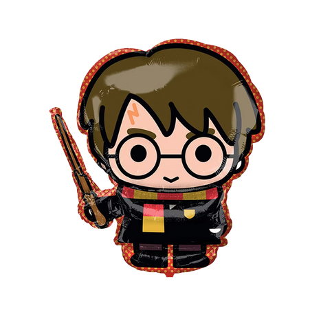 Harry Potter Folienballon mit Zauberstab – Harry Potter Kindergeburtstag Partydeko Ballon für Hogwarts Mottoparty