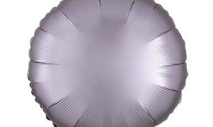 runder Folienballon, in mattem finish, 43 cm, in grau-beige - Produktfoto.