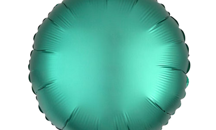 Produktfoto: Runder Folienballon, in mattem finish, 43 cm, in Jade-Grün.