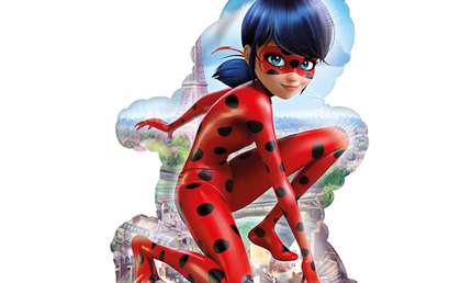 Miraculous Ladybug Folienballon – Ladybug Superheldin Ballon für Kindergeburtstag, Partydeko Miraculous Ladybug
