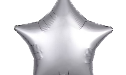Folienballon als Stern, matt, 43 cm.