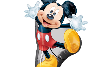 Mickey Mouse Folienballon – Disney Heliumballon mit Mickey Maus für Kindergeburtstag, Mickey Party und Disney Partydeko