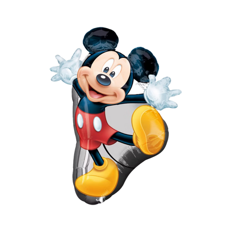 Mickey Mouse Folienballon – Disney Heliumballon mit Mickey Maus für Kindergeburtstag, Mickey Party und Disney Partydeko