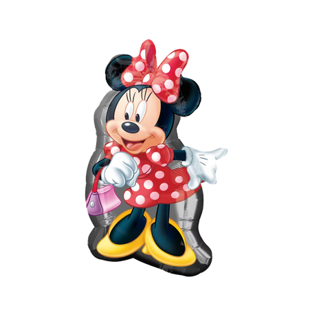 Minnie Maus Folienballon von Disney – süßer Heliumballon für Kindergeburtstag, Minnie Mouse Party und Mädchen Geburtstag. Perfekte Partydeko.
