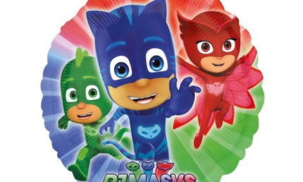 PJ Masks Folienballon mit Catboy, Owlette und Gecko – bunter Kindergeburtstag Ballon von Anagram