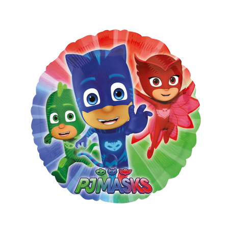 PJ Masks Folienballon mit Catboy, Owlette und Gecko – bunter Kindergeburtstag Ballon von Anagram