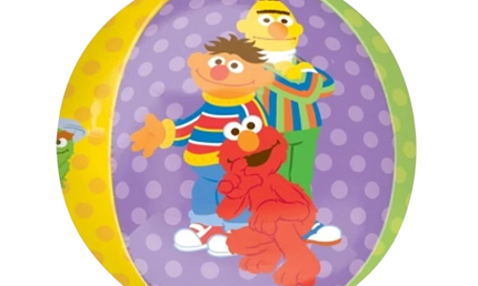 Sesamstraße Orbz Folienballon von Anagram mit Ernie Bert und Elmo klassisches TV Figuren Motiv