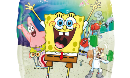 SpongeBob Folienballon XXL mit Patrick Thaddäus Sandy Kindergeburtstag heliumgeeignet