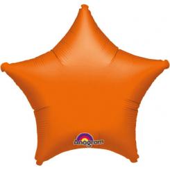 Folienballon Stern 48cm ORANGE metallic 