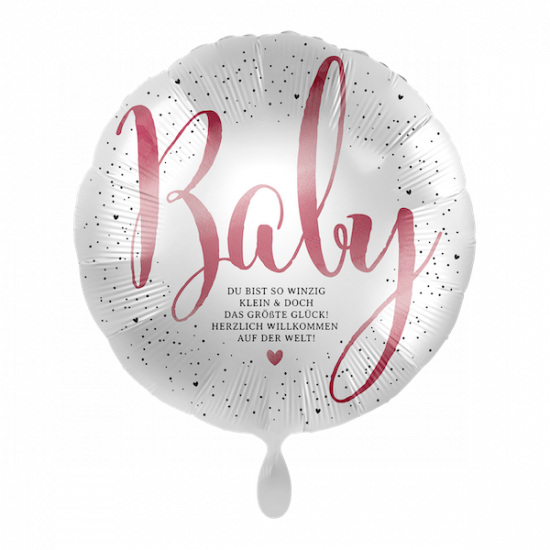Folienballon 43cm "Baby" pink 