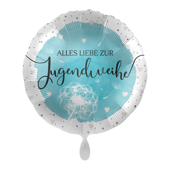 Folienballon 43cm "Alles Liebe zur JUGENDWEIHE" 