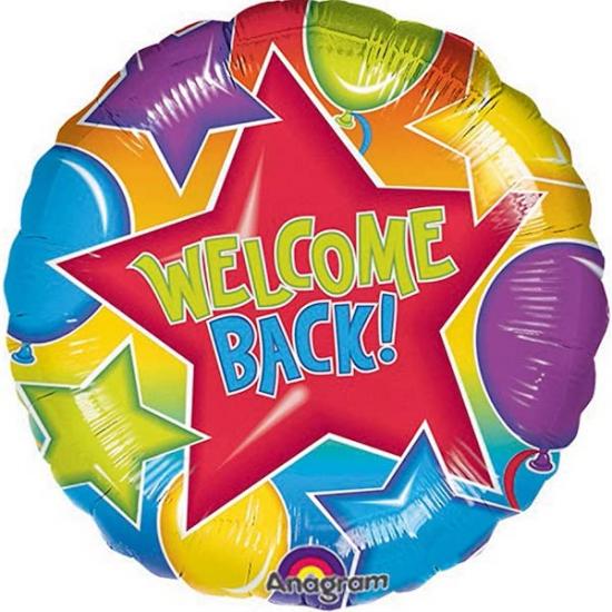 Folienballon 43cm "Welcome Back!" 