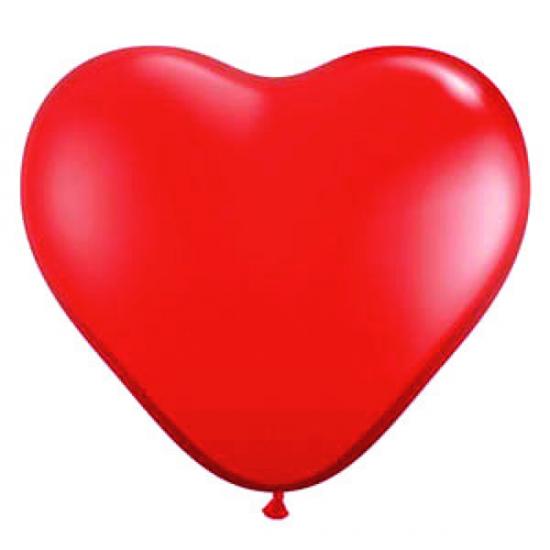 Herzballon rot, 30cm 