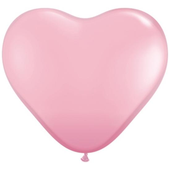 Herzballon rosa, 30cm 
