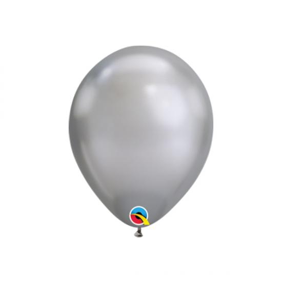 Luftballon silber chrome, 30cm 