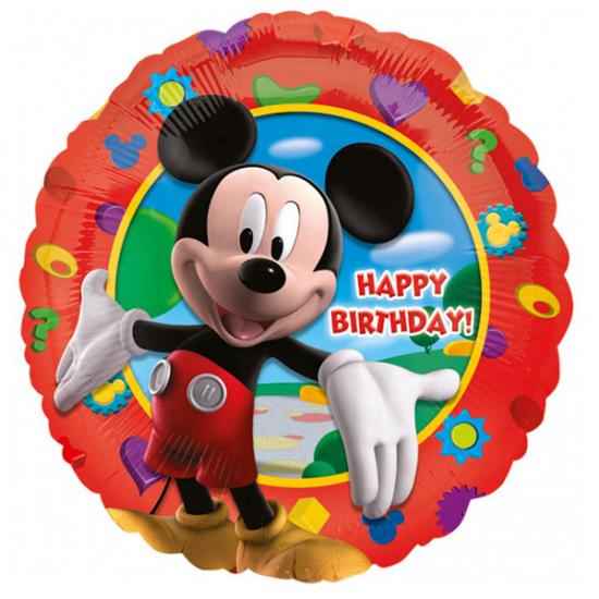 Folienballon 43cm "Mickey Mouse - Happy Birthday!" 