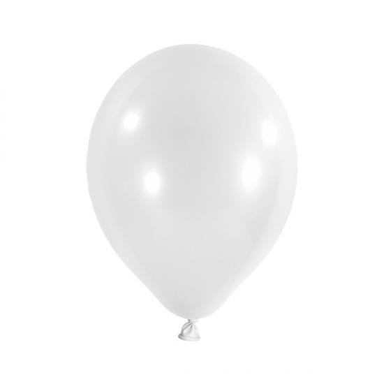 Luftballon weiß metallic, 30cm 