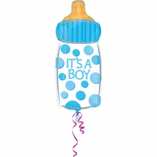 Folienballon "Babyfläschchen It's a Boy" 