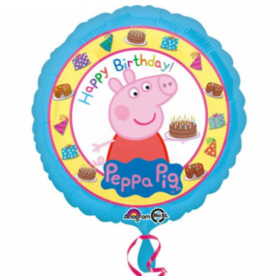 Folienballon 43cm "Peppa Pig - Happy Birthday!" 