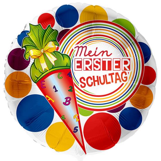 Folienballon 71cm "Mein erster Schultag" 