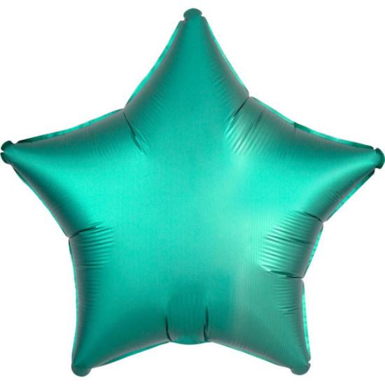 Folienballon Stern 48cm PETROL Satin 