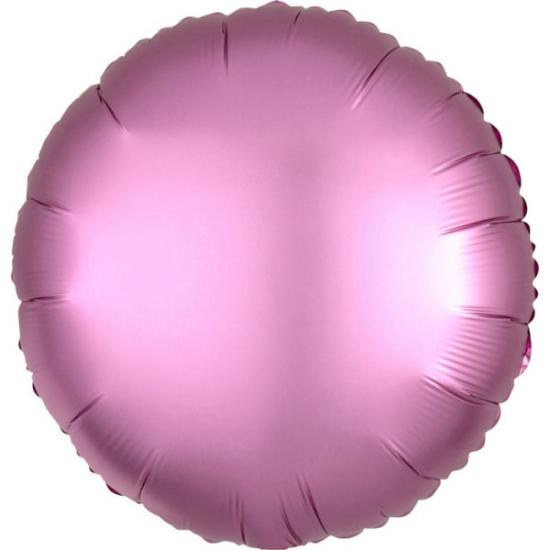 Folienballon Rund 43cm PINK Satin 
