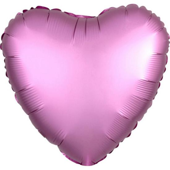 Folienballon Herz 43cm PINK Satin 