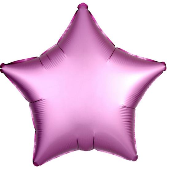 Folienballon Stern 48cm PINK Satin 