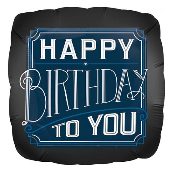 Folienballon 43cm "Happy Birthday to You" 