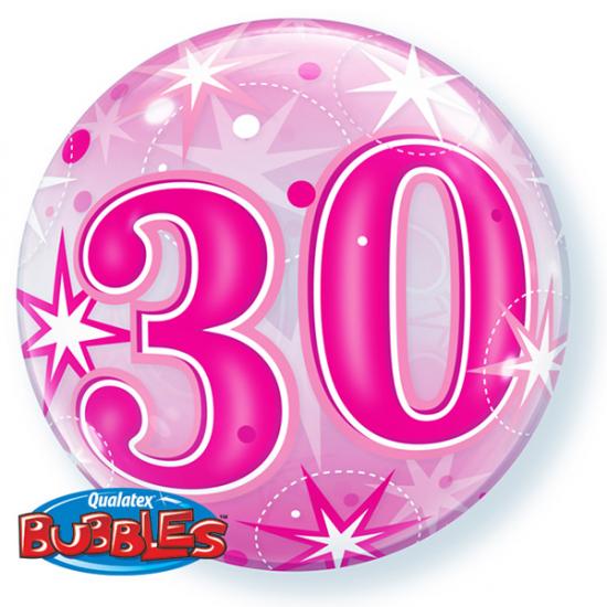 Bubble 56cm "30" pink 
