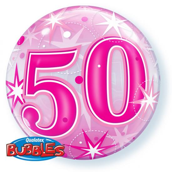 Bubble 56cm "50" pink 