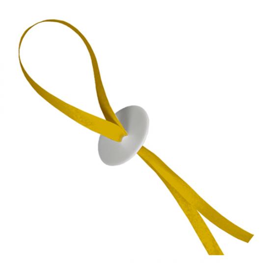 Ballontragebänder mit Schnellverschluss gelb 