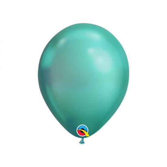 Luftballon grün chrome, 30cm 