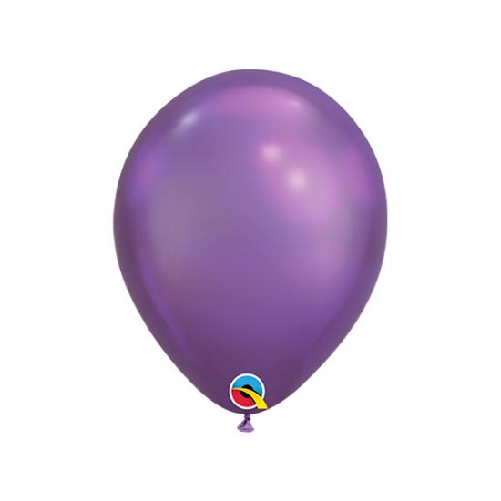 Luftballon lila chrome, 30cm 