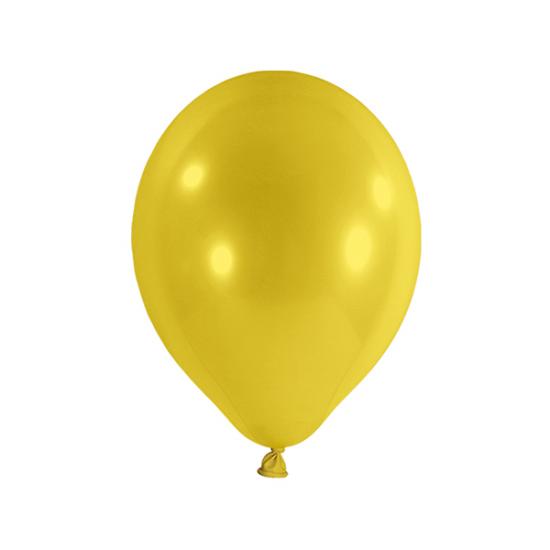 Luftballon gelb metallic, 30cm 
