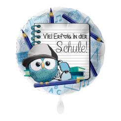 Folienballon 43cm "Viel Erfolg in der Schule" blau 