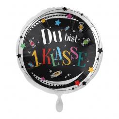 Folienballon 43cm "Du bist 1. Klasse" 