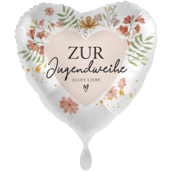 Folienballon 71cm "Zur JUGENDWEIHE alles Liebe" 