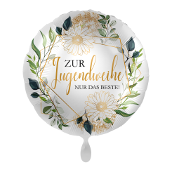 Folienballon 43cm "Zur JUGENDWEIHE nur das Beste" 