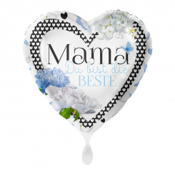 Folienballon 43cm "Mama du bist die Beste" 