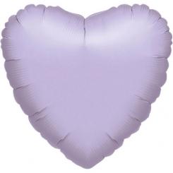 Folienballon Herz 43cm VIOLETT metallic 