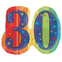 Folienballon Kissen "30" 